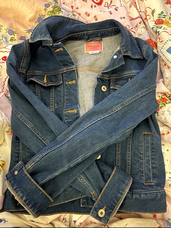 kate spade Jackets & Blazers - kate spade Dark Blue Denim Jean Jacket